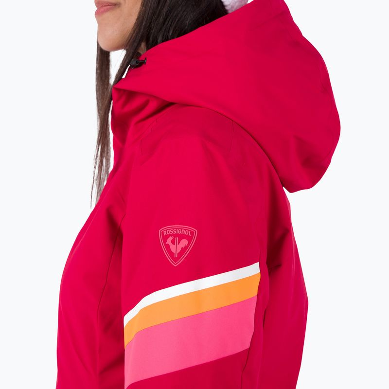 Dámska lyžiarska bunda Rossignol Strawpile Jkt ruby red 6