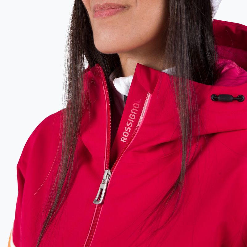 Dámska lyžiarska bunda Rossignol Strawpile Jkt ruby red 7
