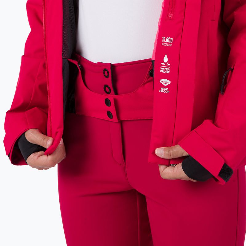 Dámska lyžiarska bunda Rossignol Strawpile Jkt ruby red 12