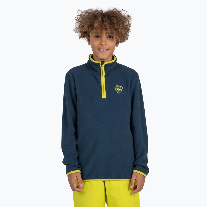 Detská mikina Rossignol Jr Strawpile Fleece Fz dark navy