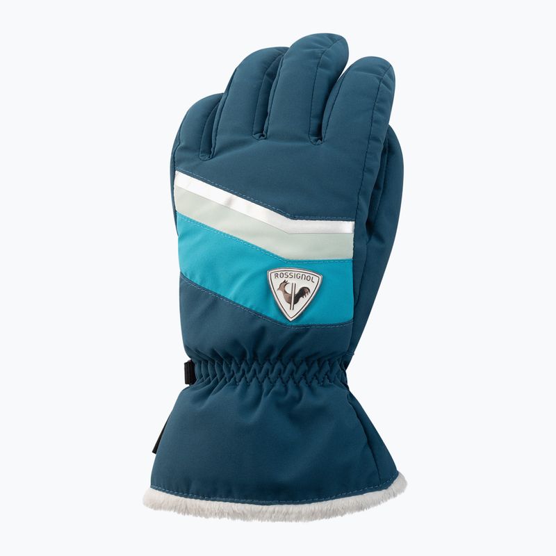Dámske lyžiarske rukavice Rossignol New Piste G deep lake 2