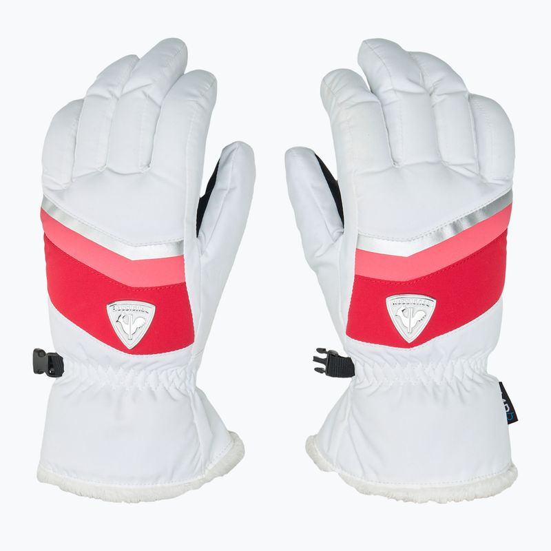 Dámske lyžiarske rukavice Rossignol New Piste G white 3