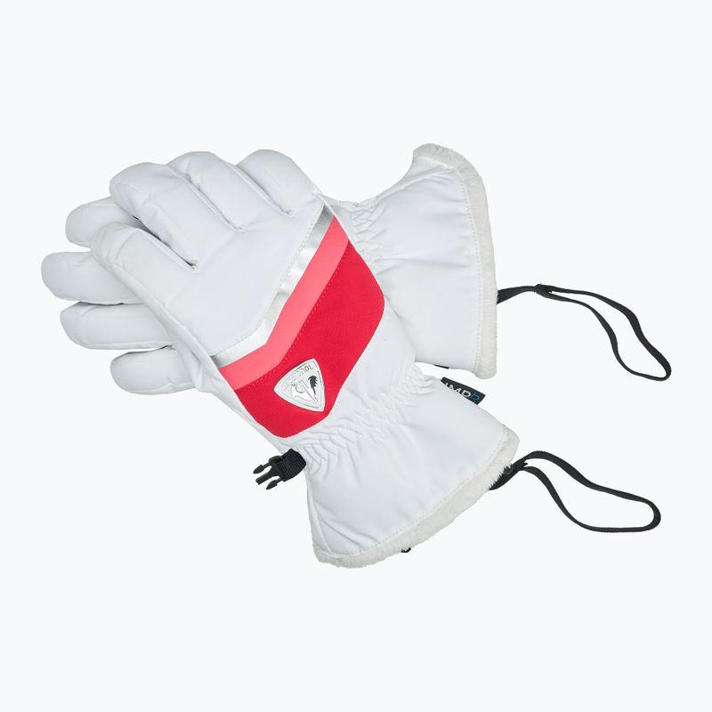 Dámske lyžiarske rukavice Rossignol New Piste G white 6