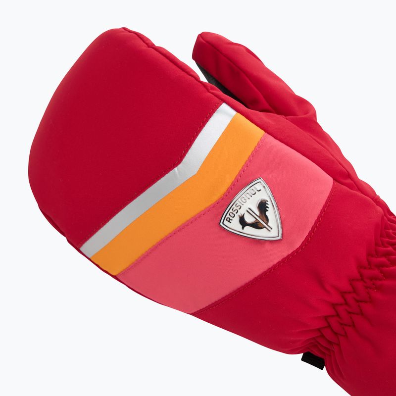 Dámske lyžiarske rukavice Rossignol New Piste M ruby ​​red 4