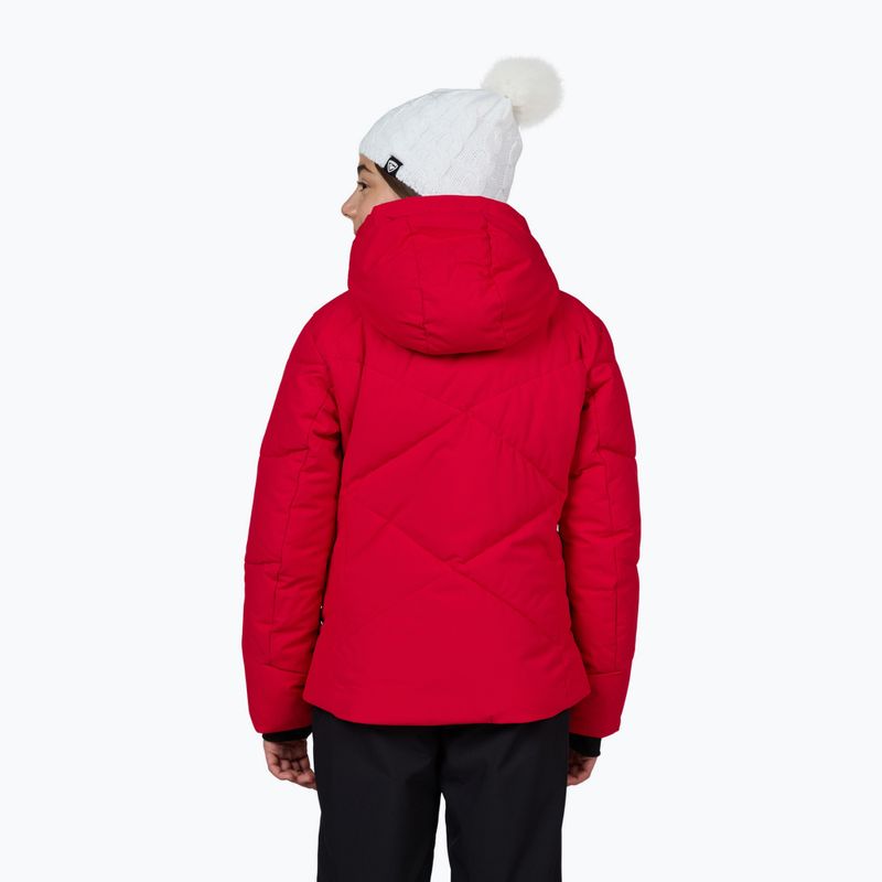 Detská lyžiarska bunda Rossignol Girl Staci ruby red 3