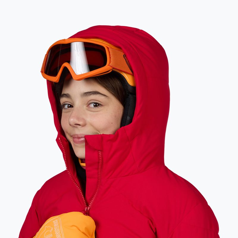 Detská lyžiarska bunda Rossignol Girl Staci ruby red 5