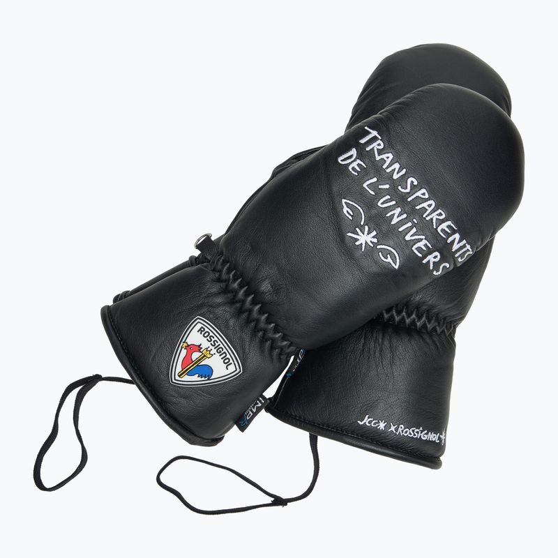 Dámske lyžiarske rukavice Rossignol Sublim Lth Impr M black 6