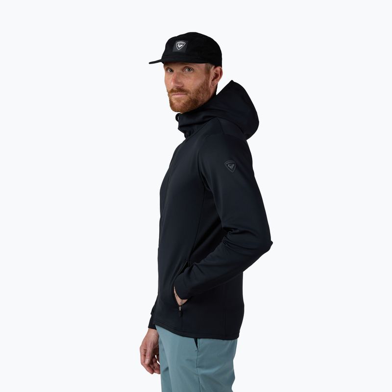Pánska fleecová mikina Rossignol Mid Layer Stretch Hoodie black 4