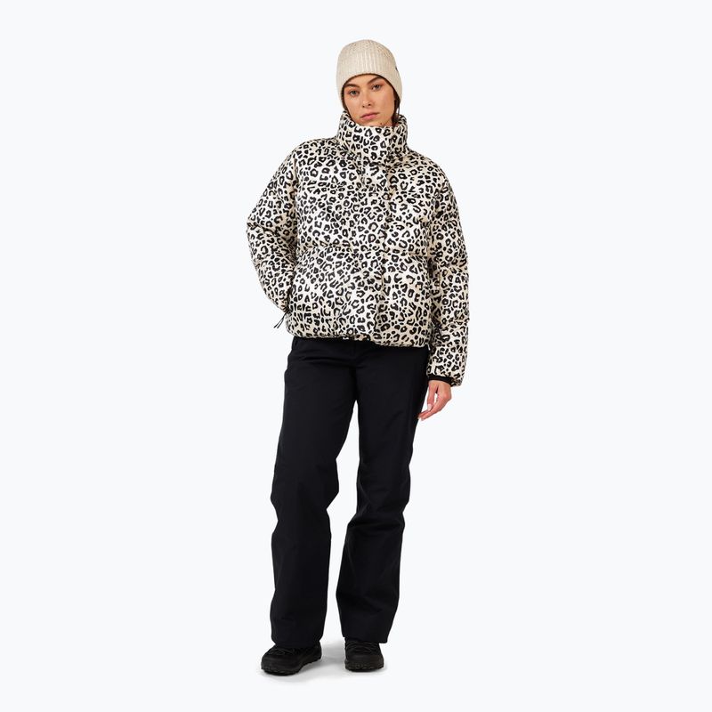 Dámska páperová bunda Rossignol Aretu Allover Down nature wild leopard print 2