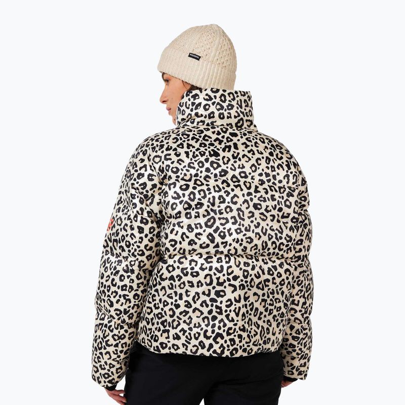 Dámska páperová bunda Rossignol Aretu Allover Down nature wild leopard print 3