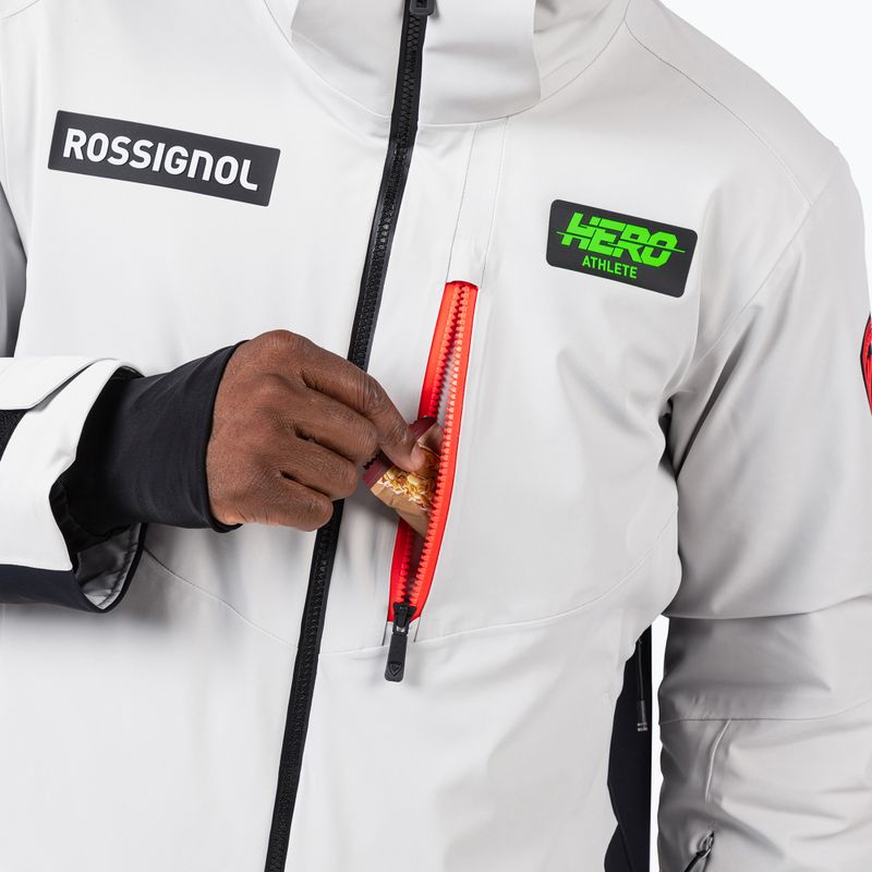 Pánska lyžiarska bunda Rossignol Hero Blakside Insulated soft grey 9