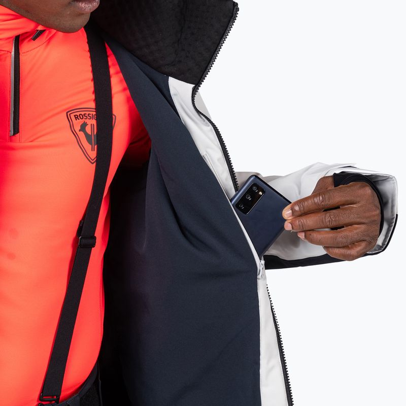 Pánska lyžiarska bunda Rossignol Hero Blakside Insulated soft grey 14