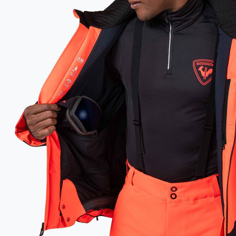 Pánska lyžiarska bunda Rossignol Hero Blakside Insulated neon red 13