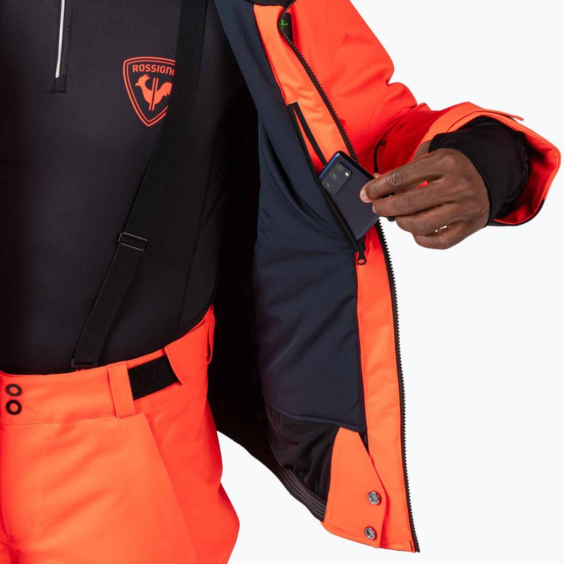 Pánska lyžiarska bunda Rossignol Hero Blakside Insulated neon red 14
