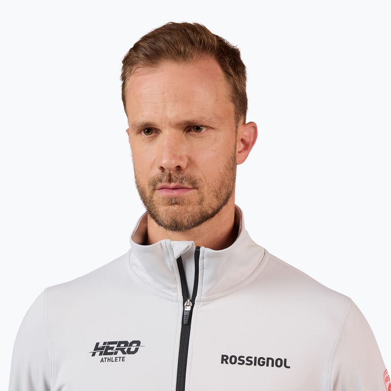 Pánska mikina Rossignol Hero Mid Layers Stretch soft grey 5