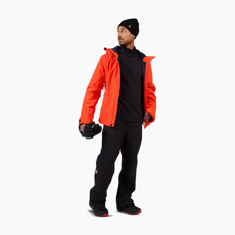 Pánska lyžiarska mikina Rossignol Mid Layer Stertch Half Zip black 2