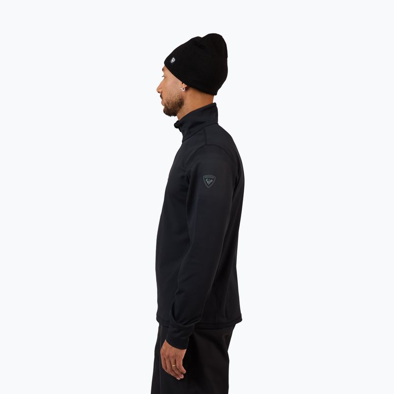 Pánska lyžiarska mikina Rossignol Mid Layer Stertch Half Zip black 4