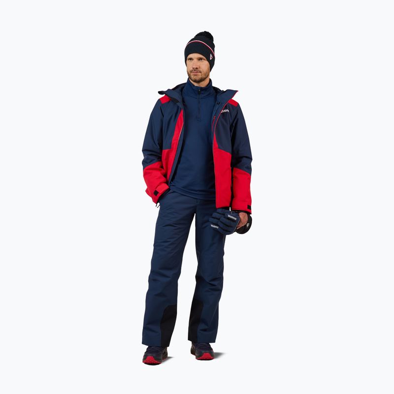 Pánska lyžiarska mikina Rossignol Mid Layer Stertch Half Zip dark navy 2