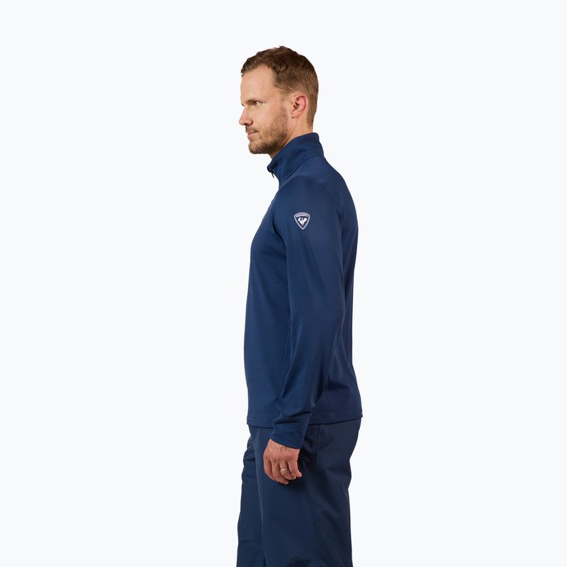 Pánska lyžiarska mikina Rossignol Mid Layer Stertch Half Zip dark navy 4