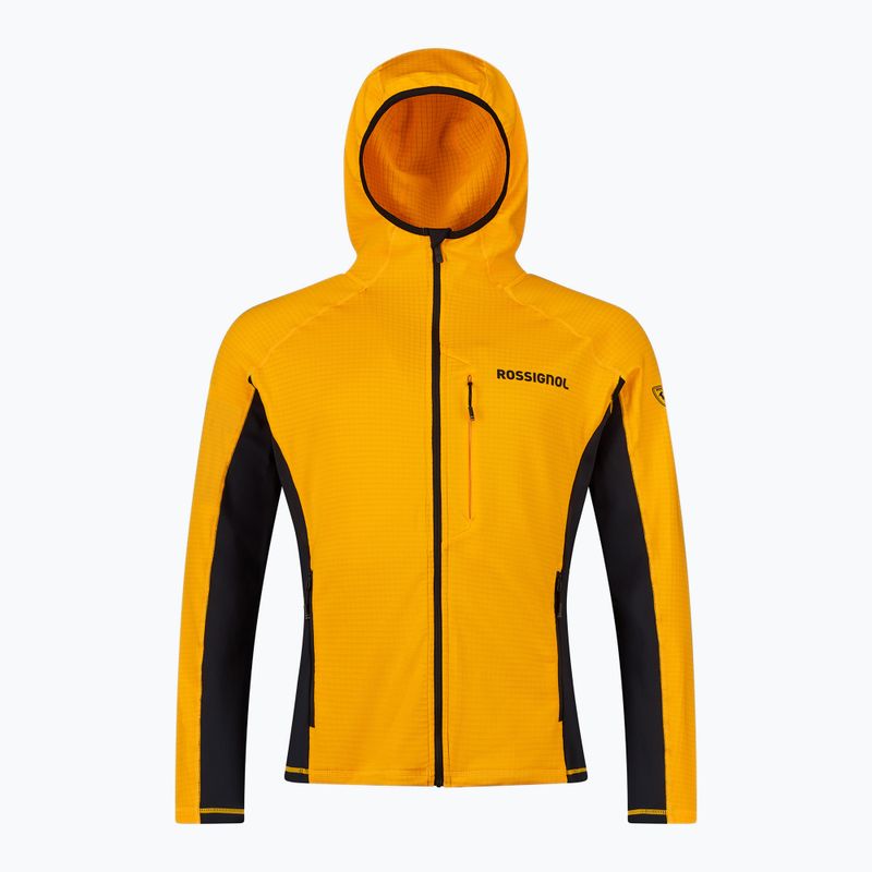 Pánska mikina Rossignol Blackside Mix Full Zip Hoodie Fleece saffron yellow 8