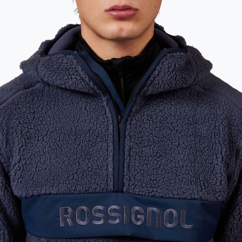 Pánska mikina Rossignol Alltrack Anorak Fleece true night blue 6