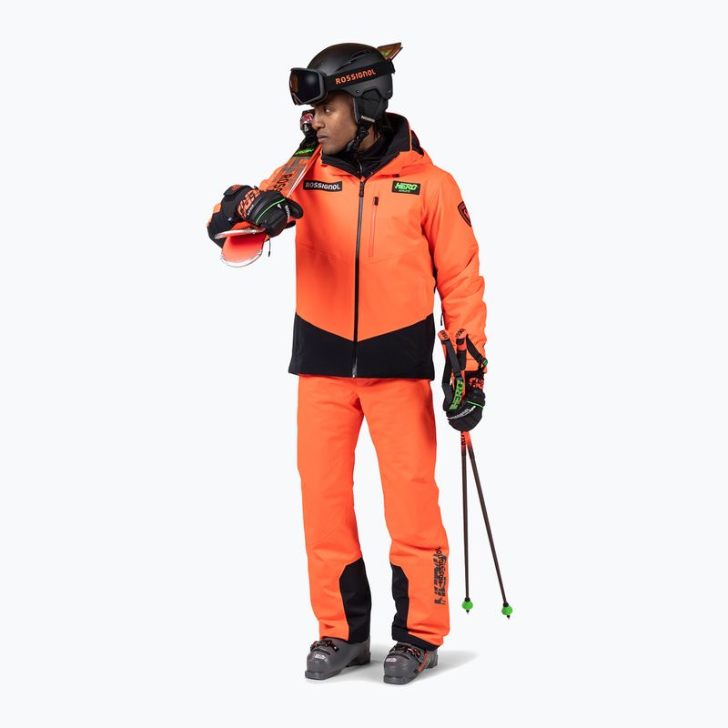 Pánske lyžiarske nohavice Rossignol Blackside Insulated neon red 2