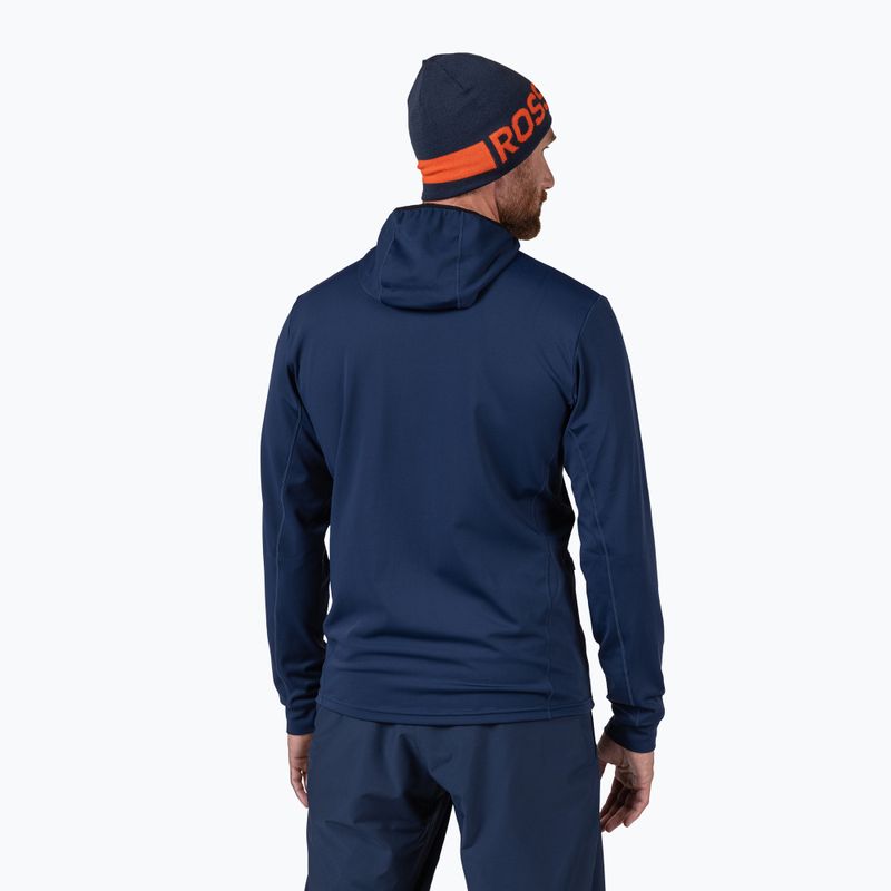 Pánska fleecová mikina Rossignol Mid Layer Stretch Hoodie dark navy 3