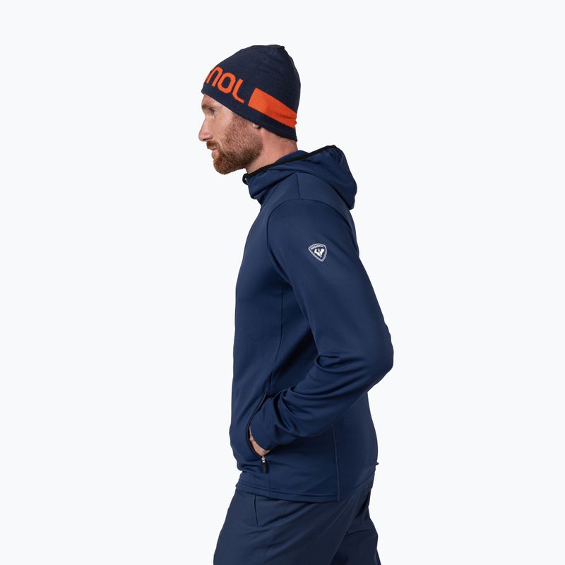 Pánska fleecová mikina Rossignol Mid Layer Stretch Hoodie dark navy 4