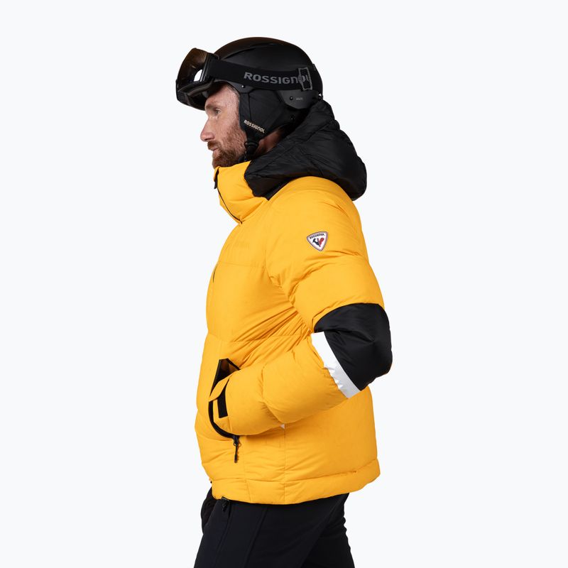 Pánska lyžiarska bunda Rossignol Daille Down saffron yellow 4