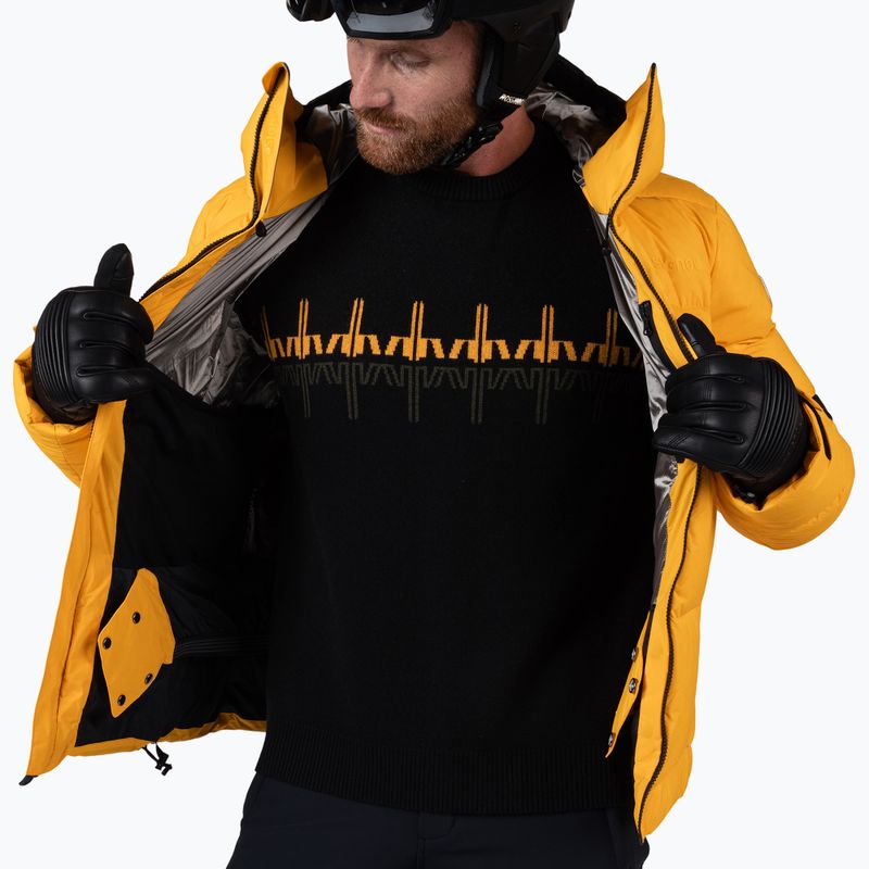 Pánska lyžiarska bunda Rossignol Daille Down saffron yellow 12