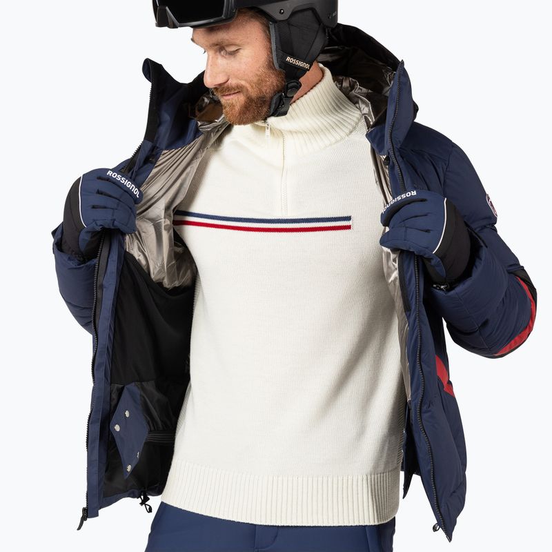 Pánska lyžiarska bunda Rossignol Daille Down dark navy 10