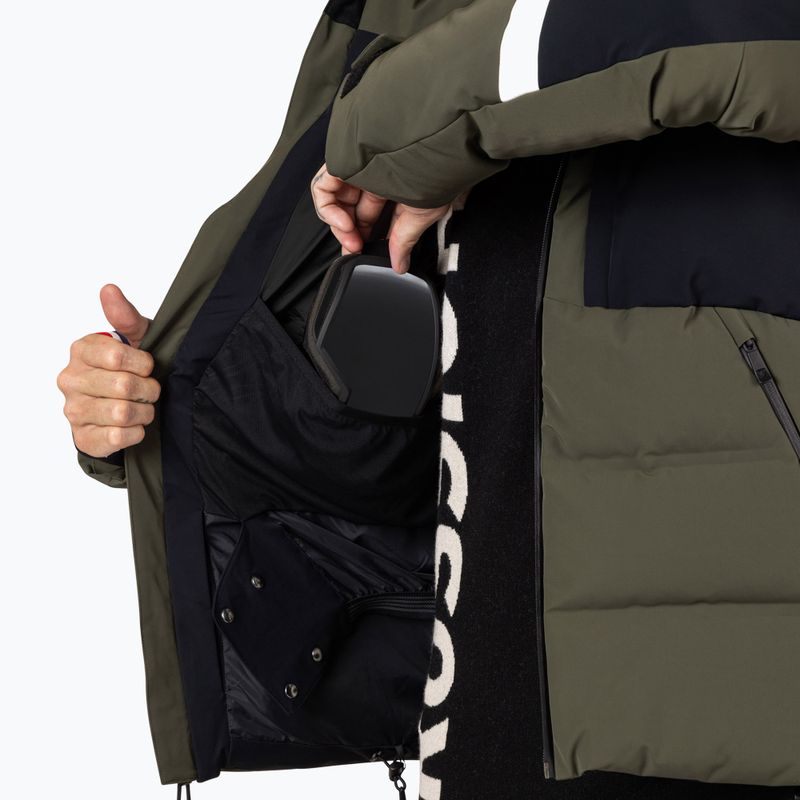 Pánska lyžiarska bunda Rossignol Ciastel Down Mix olive shadow 13