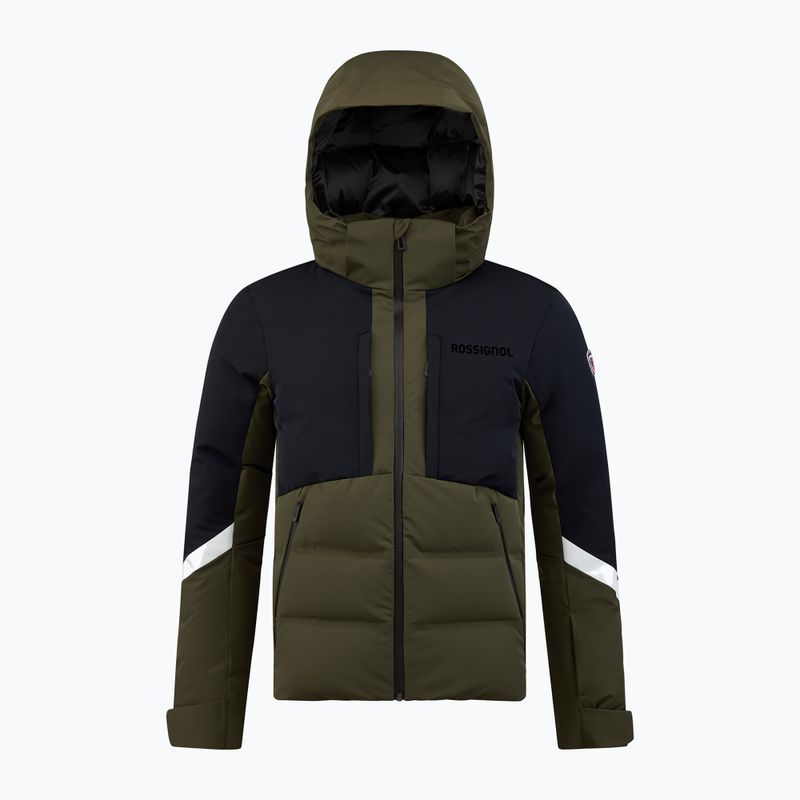 Pánska lyžiarska bunda Rossignol Ciastel Down Mix olive shadow 15