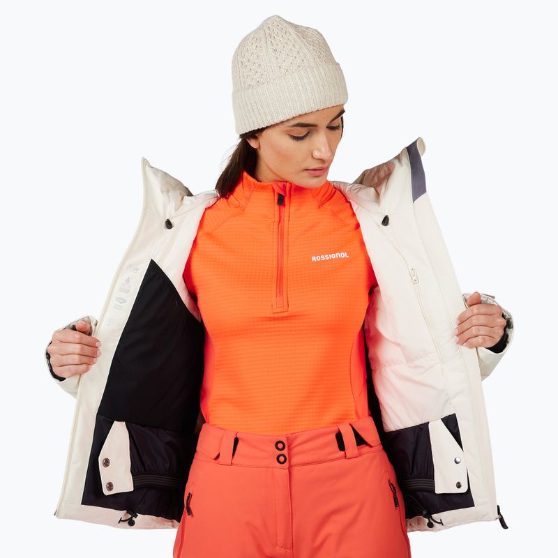 Dámska lyžiarska bunda Rossignol Rochrun Insulated nature white 12