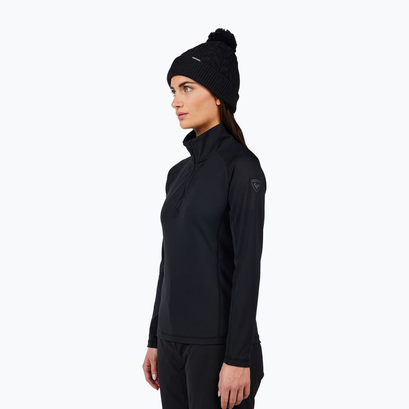 Dámska fleecová mikina Rossignol Mid Layer Stretch Half Zip black 4