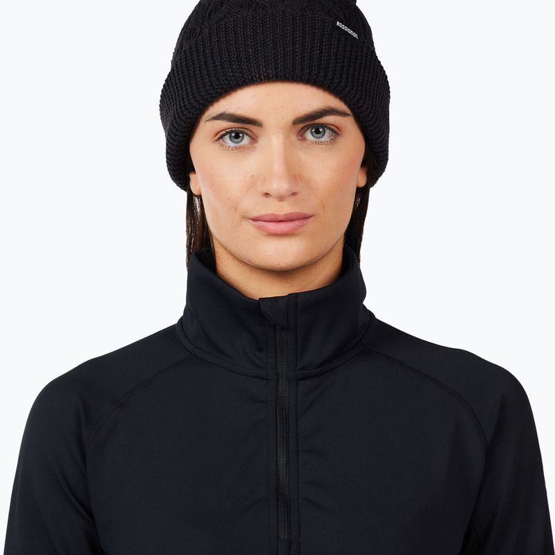 Dámska fleecová mikina Rossignol Mid Layer Stretch Half Zip black 5