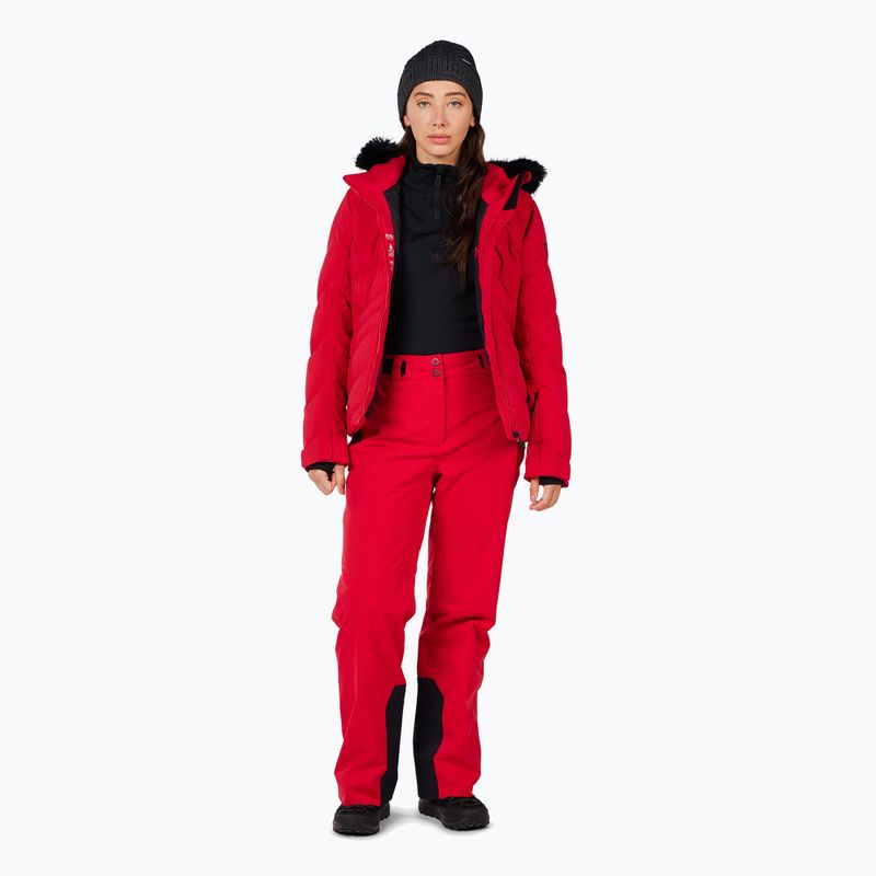 Dámske lyžiarske nohavice Rossignol Strawpile Insulated ruby red 2