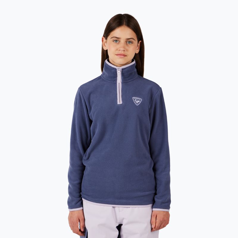 Detská fleecová mikina Rossignol Jr Strawpile Fleece Fz true night blue 2