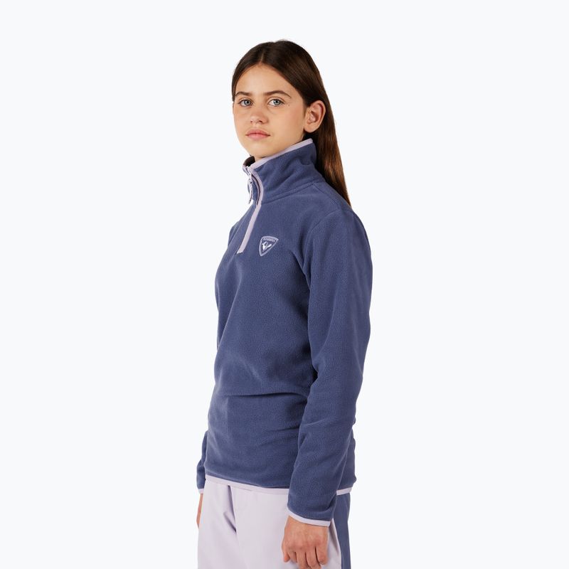 Detská fleecová mikina Rossignol Jr Strawpile Fleece Fz true night blue 5