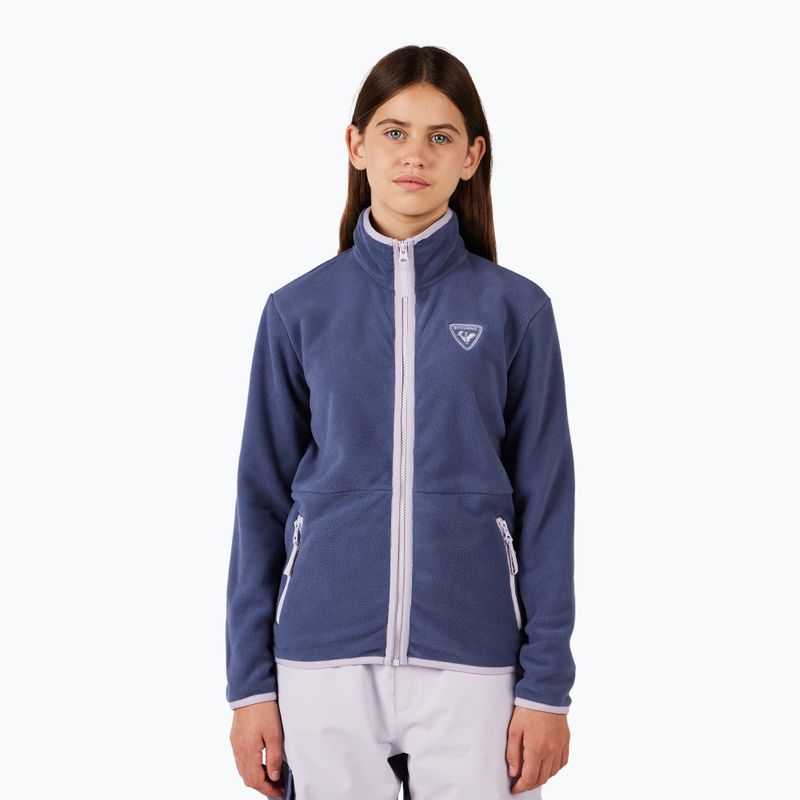 Detská fleecová mikina Rossignol Jr Strawpile Fleece Fz RLNYL03_A02 true night blue 2
