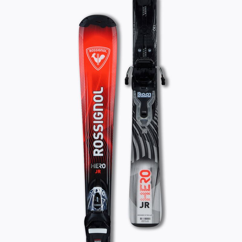 Detské zjazdové lyže + viazanie Rossignol Hero Jr 130-150 + Xpress 7 GW 4