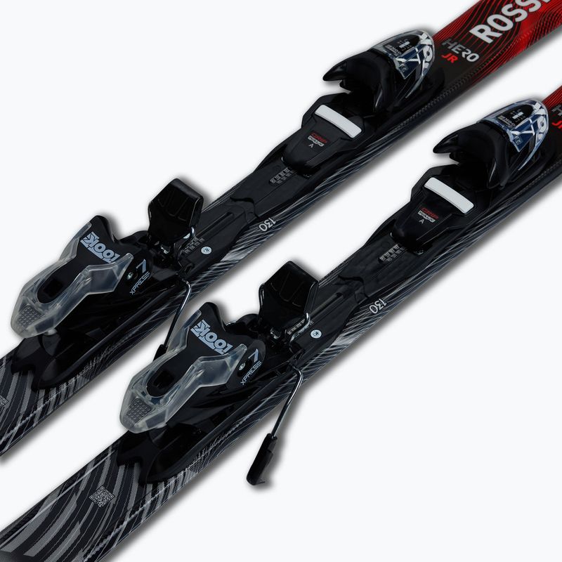 Detské zjazdové lyže + viazanie Rossignol Hero Jr 130-150 + Xpress 7 GW 6