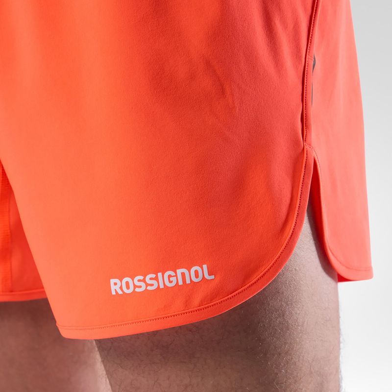 Pánske bežecké šortky Rossignol Sapa 5" neon red 7