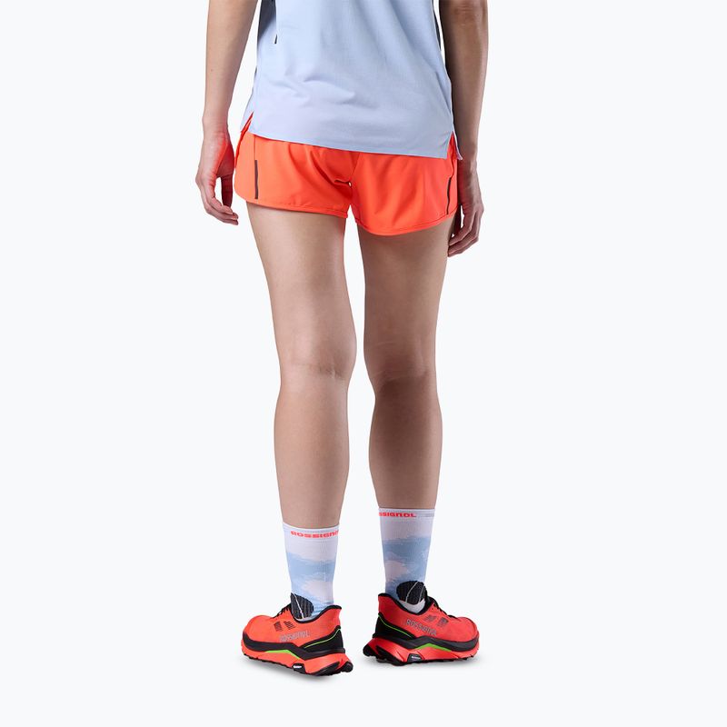 Dámske bežecké šortky Rossignol Sapa neon red 3