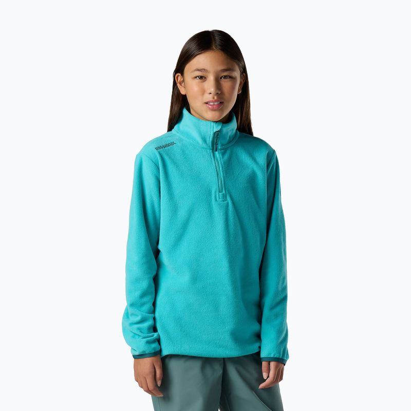 Detská fleecová mikina Rossignol Quarter Zip Polar Fleece baltic 2