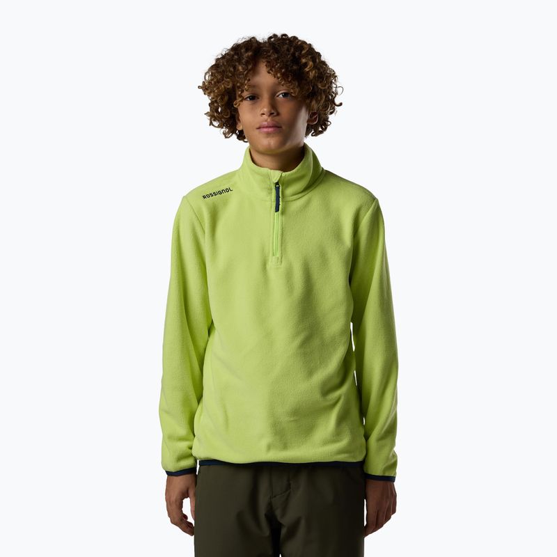 Detská fleecová mikina Rossignol Quarter Zip Polar Fleece wild lime 2
