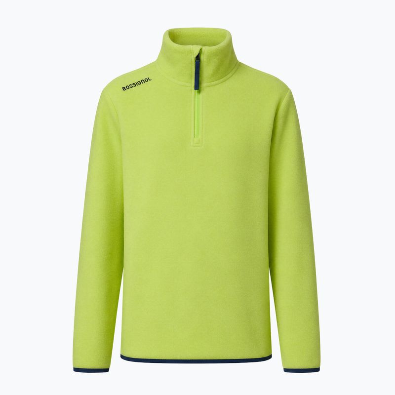 Detská fleecová mikina Rossignol Quarter Zip Polar Fleece wild lime 9