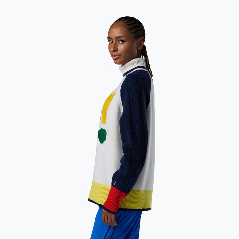 Dámsky sveter Rossignol JCC Graphic Turtle Neck white 4