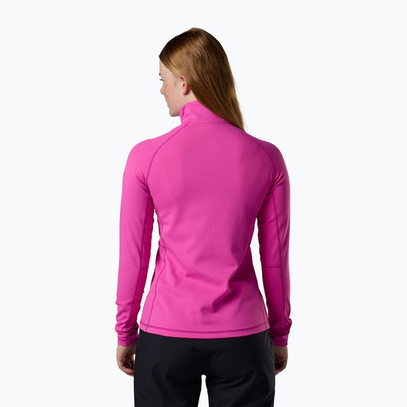 Dámska fleecová mikina Rossignol Mid Layer Stretch Half Zip electric fuchsia 3