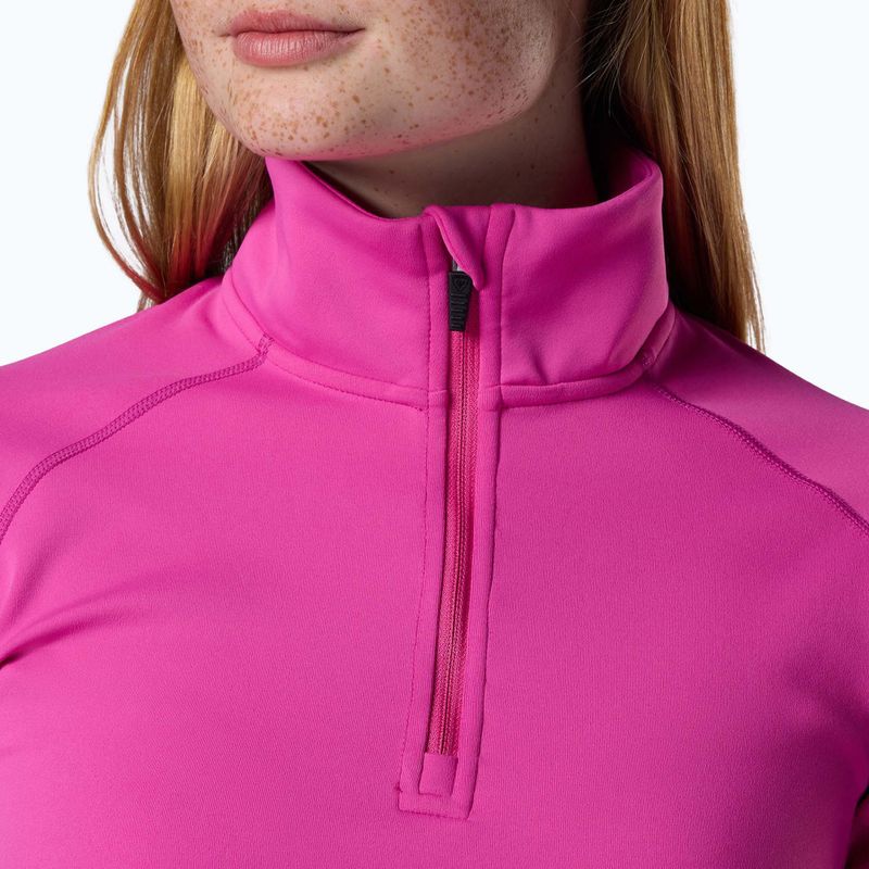 Dámska fleecová mikina Rossignol Mid Layer Stretch Half Zip electric fuchsia 5